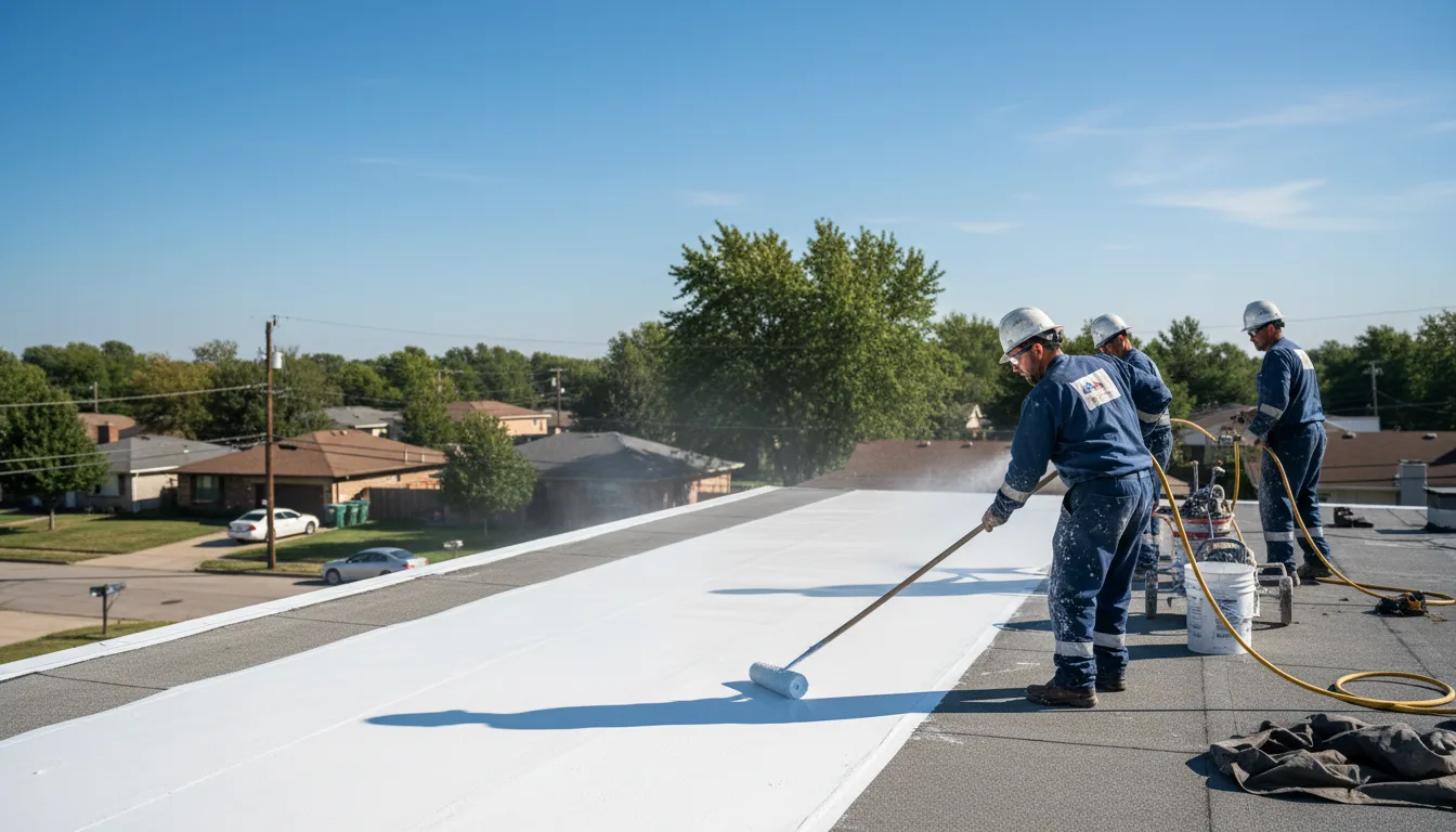 Commercial roof coating in Tulia, TX near me